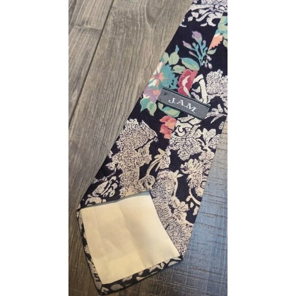 Men's‎ Tie J.A.M. Paisley Floral Print Pastel Color Y2k Rare - Picture 9 of 10